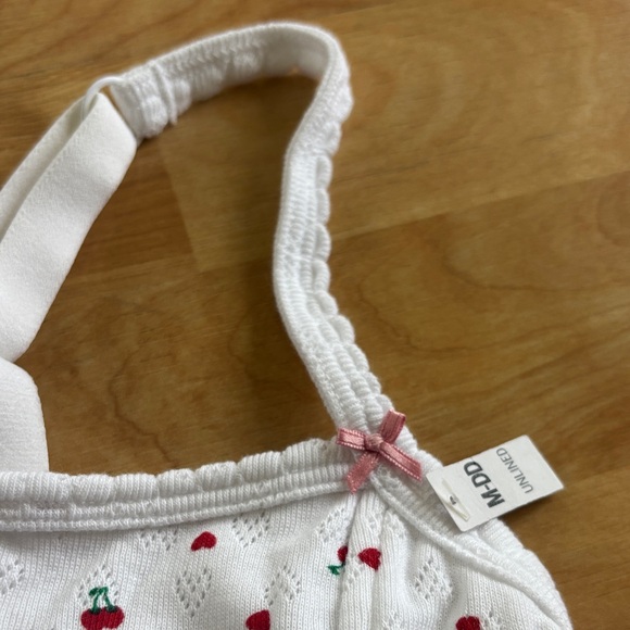 Pink Victoria Secret Top with Red Floral Design - Picture 4 of 4